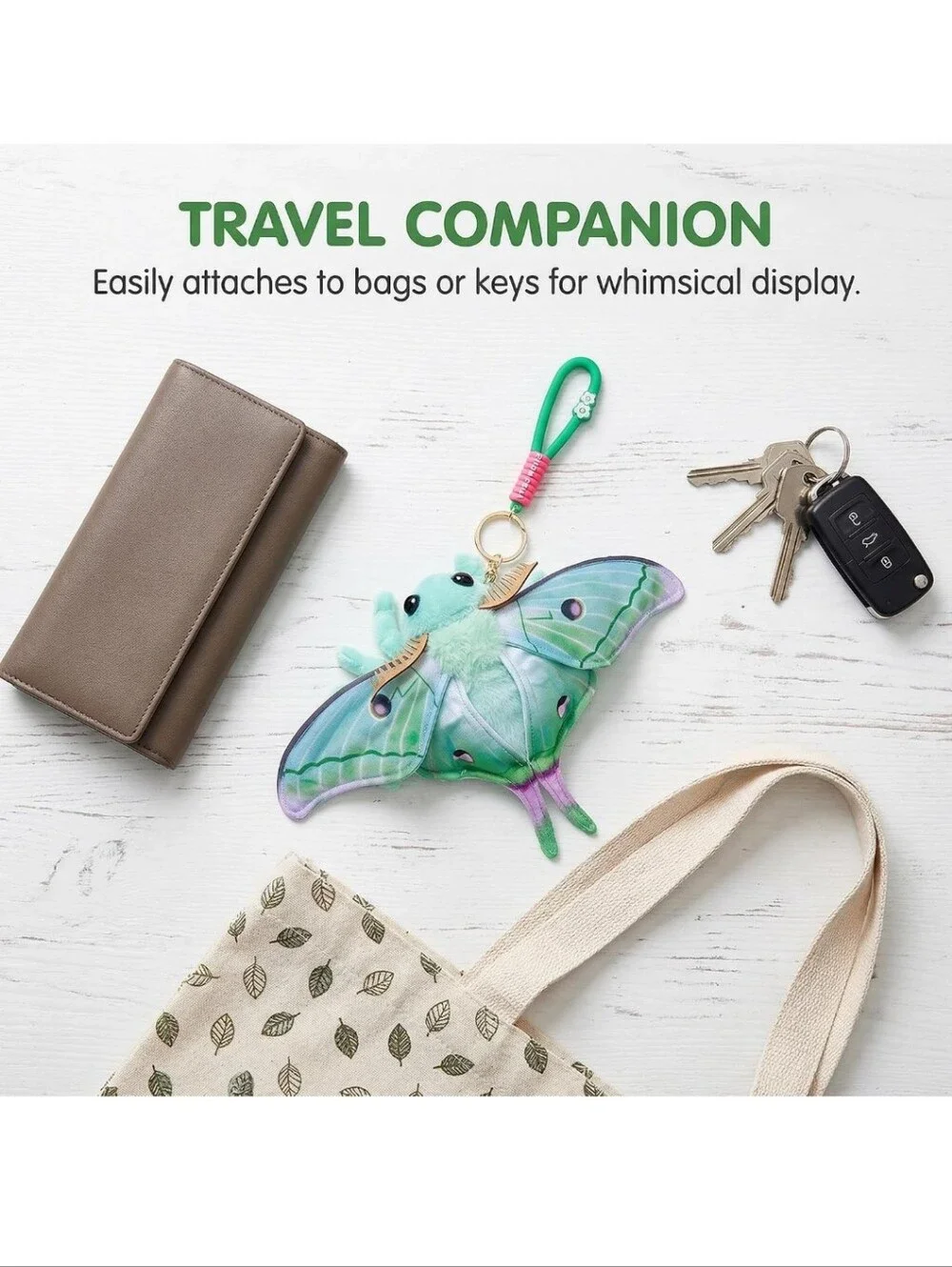 Plush Sea Moth Toy - Teal Aquatic Stuffed Animal
